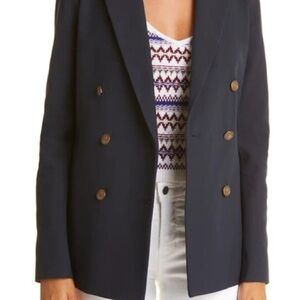 Rag & Bone Blue Double-Breasted Blazer Size 6